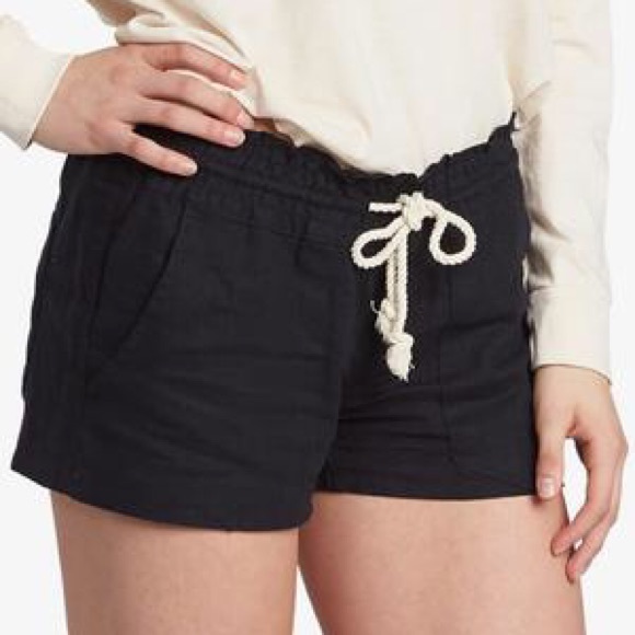 Roxy Linen Oceanside Shorts Sz S - Picture 2 of 10